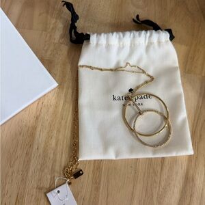 Kate Spade Gold Hoop Pendant Necklace